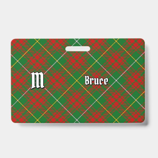 Badge Tartan de chasse Clan Bruce (Avant)