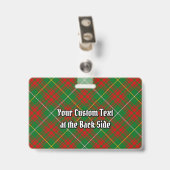 Badge Tartan de chasse Clan Bruce (Arrière avec clip)
