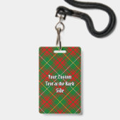 Badge Tartan de chasse Clan Bruce (Arrière avec lanière)
