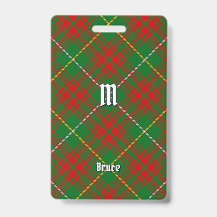 Badge Tartan de chasse Clan Bruce