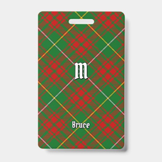 Badge Tartan de chasse Clan Bruce (Avant)