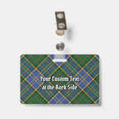 Badge Tartan de chasse Clan MacMillan (Arrière avec clip)