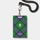 Badge Tartan de chasse Clan Sinclair (Avant avec lanière)