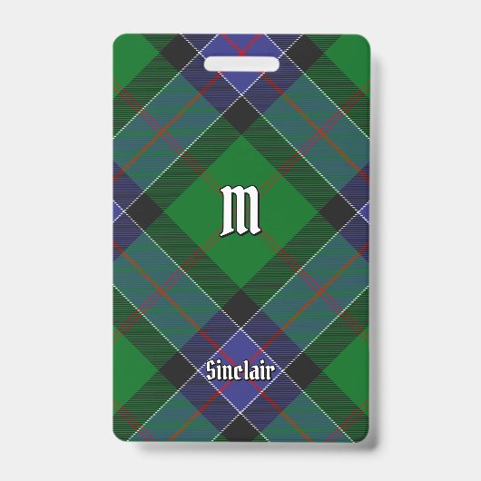Badge Tartan de chasse Clan Sinclair (Avant)
