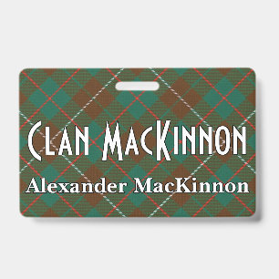 Badge Tartan de chasse du clan MacKinnon Snappy