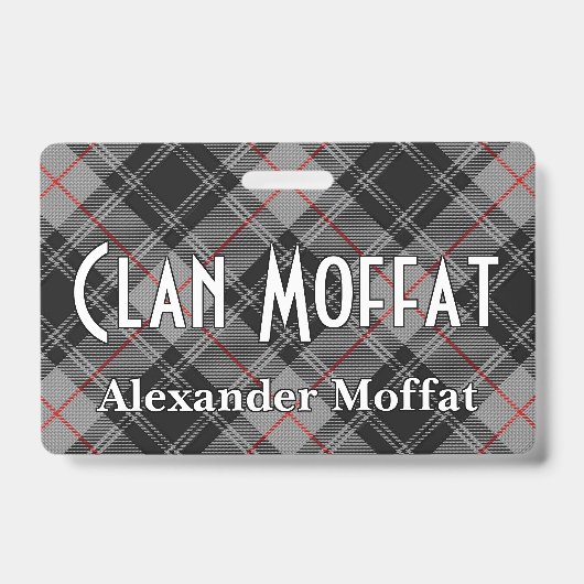 Badge Tartan de Clan Moffat Snappy (Avant)