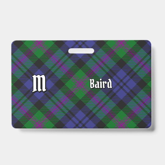 Badge Tartan du clan Baird (Avant)