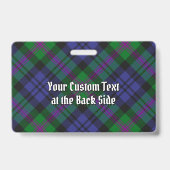 Badge Tartan du clan Baird (Arrière)