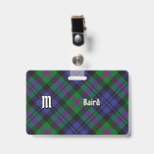 Badge Tartan du clan Baird (Avant avec clip)