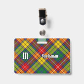 Badge Tartan du clan Buchanan (Avant avec clip)