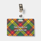 Badge Tartan du clan Buchanan (Arrière avec clip)
