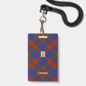 Badge Tartan du clan Carnegie (Avant avec lanière)