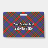 Badge Tartan du clan Carnegie (Arrière)