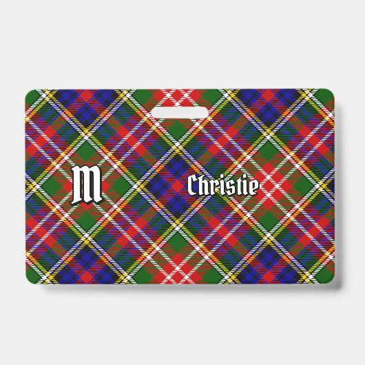Badge Tartan du clan Christie (Avant)