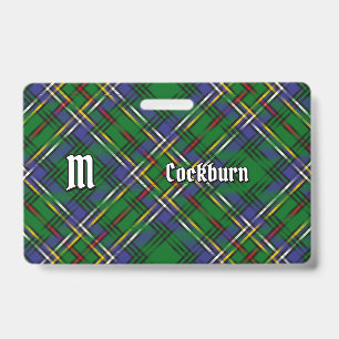 Badge Tartan du clan Cockburn