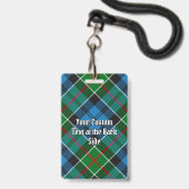 Badge Tartan du clan Colquhoun (Arrière avec lanière)