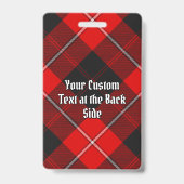 Badge Tartan du clan Cunningham (Arrière)