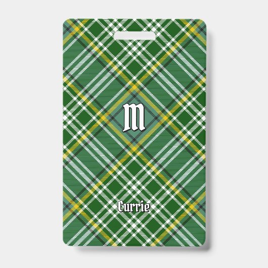 Badge Tartan du clan Currie (Avant)