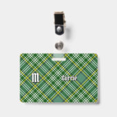 Badge Tartan du clan Currie (Avant avec clip)