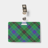 Badge Tartan du clan Davidson Snappy (Arrière avec clip)