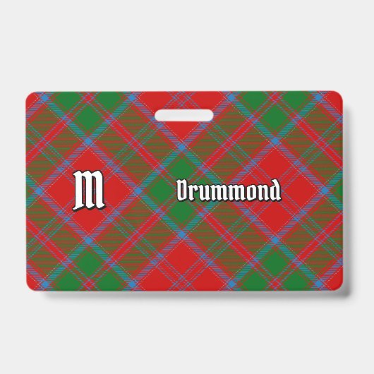 Badge Tartan du clan Drummond (Avant)