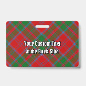 Badge Tartan du clan Drummond (Arrière)