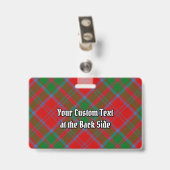 Badge Tartan du clan Drummond (Arrière avec clip)