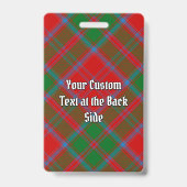 Badge Tartan du clan Drummond (Arrière)