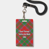 Badge Tartan du clan Drummond (Arrière avec lanière)