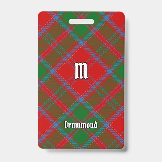 Badge Tartan du clan Drummond (Avant)