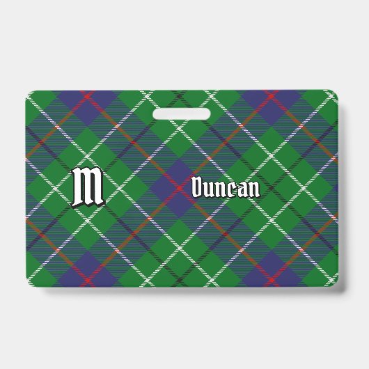 Badge Tartan du clan Duncan (Avant)