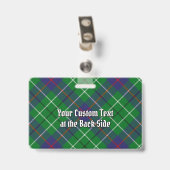 Badge Tartan du clan Duncan (Arrière avec clip)