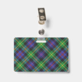 Badge Tartan du clan Farquharson Snappy (Arrière avec clip)