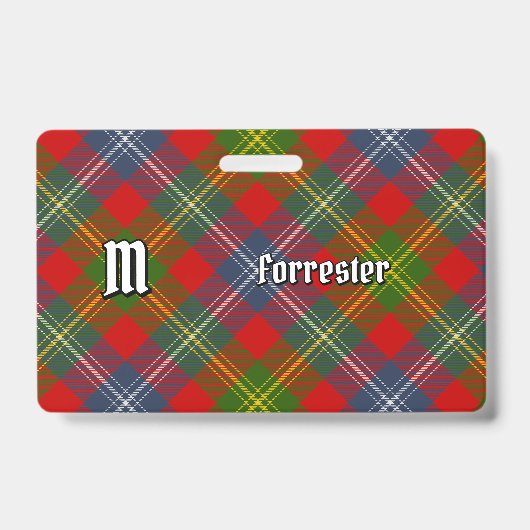 Badge Tartan du clan Forrester (Avant)