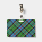 Badge Tartan du clan Forsyth Snappy (Arrière avec clip)
