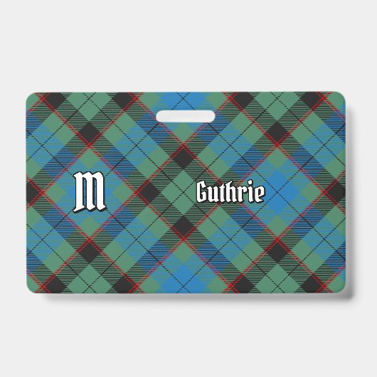 Badge Tartan du clan Guthrie (Avant)