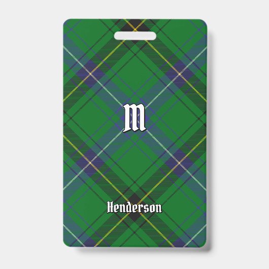 Badge Tartan du clan Henderson (Avant)
