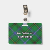 Badge Tartan du clan Henderson (Arrière avec clip)