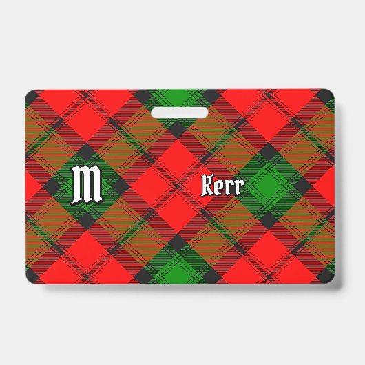 Badge Tartan du clan Kerr (Avant)