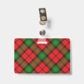 Badge Tartan du clan Kerr Snappy (Arrière avec clip)