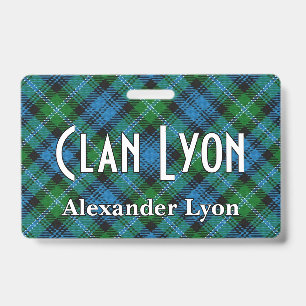 Badge Tartan du clan Lyon Snappy
