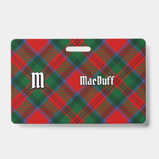 Badge Tartan du Clan MacDuff (Avant)