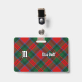 Badge Tartan du Clan MacDuff (Avant avec clip)