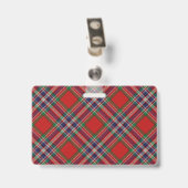 Badge Tartan du clan MacFarlane Snappy (Arrière avec clip)