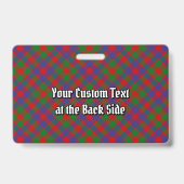 Badge Tartan du clan MacGowan (Arrière)