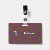 Badge Tartan du clan MacGowan (Avant avec clip)