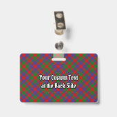 Badge Tartan du clan MacGowan (Arrière avec clip)