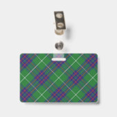 Badge Tartan du clan MacIntyre Snappy (Arrière avec clip)