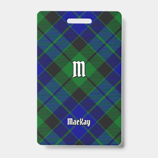 Badge Tartan du clan MacKay (Avant)
