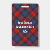Badge Tartan du clan MacLachlan (Arrière)